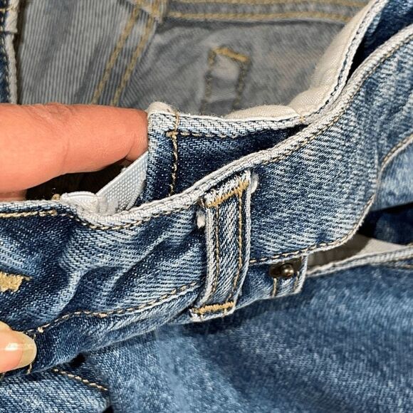 Land’s End Womens High‎ Rise Straight Leg Jeans Denim Medium Wash Blue Size 12 - Picture 7 of 10